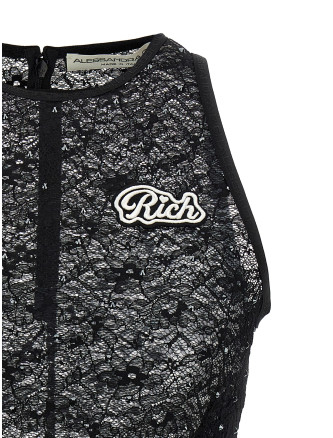 Rhinestone lace top #