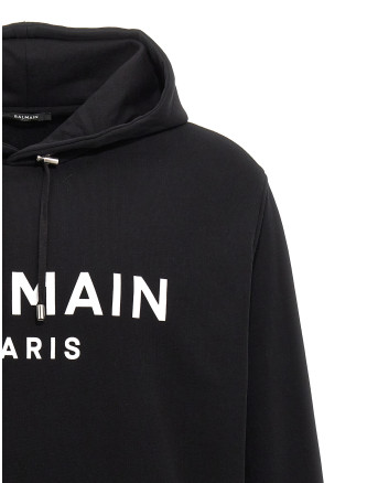 Logo print hoodie #