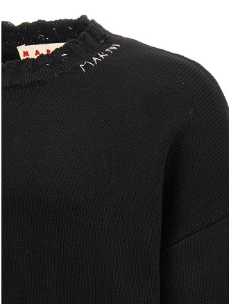 Destroyed effect sweater #