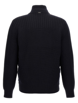 Two-material puffer jacket #