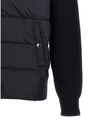 Two-material puffer jacket #