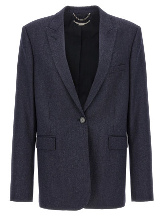 Single-breasted wool blazer
