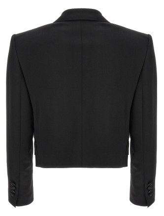 'Tuxedo' crop blazer #