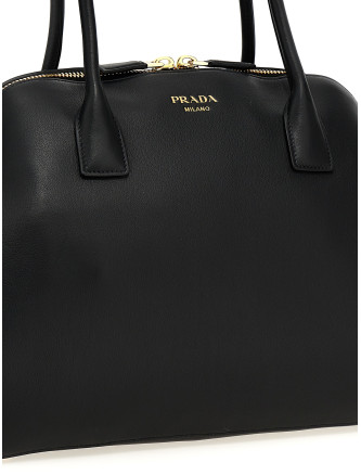 Medium leather shopping bag #