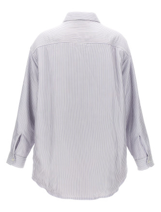 Striped shirt jacket #