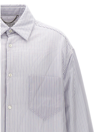 Striped shirt jacket #