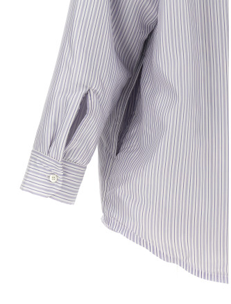 Striped shirt jacket #