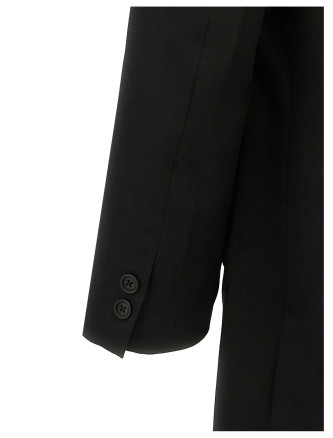 Single-breasted blazer with strap detail #