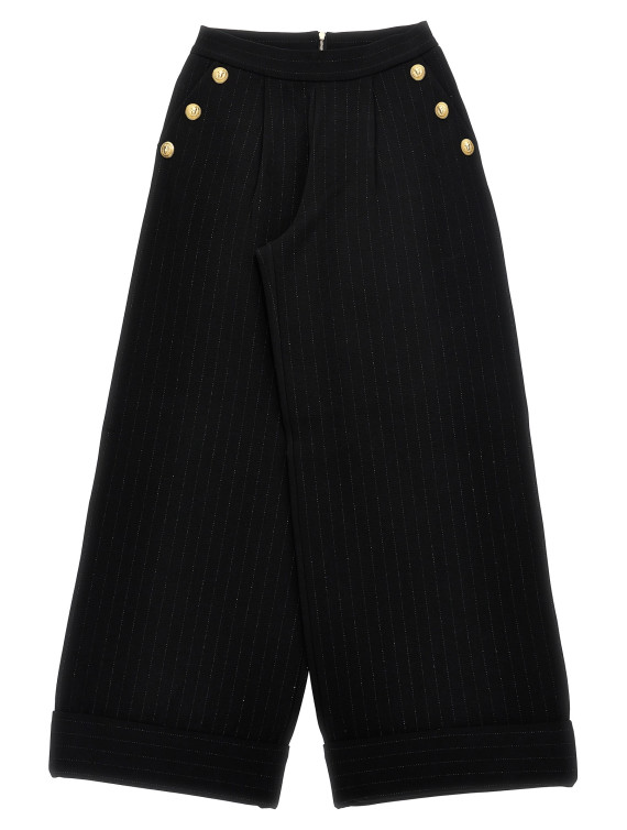 Lurex pinstriped pants #1