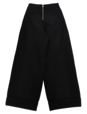 Lurex pinstriped pants #
