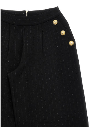 Lurex pinstriped pants #