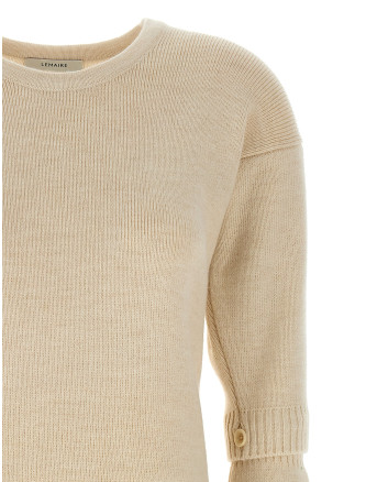 Knitted dress with removable sleeves #