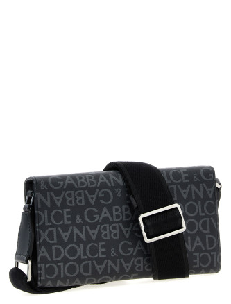 Coated jacquard crossbody bag #