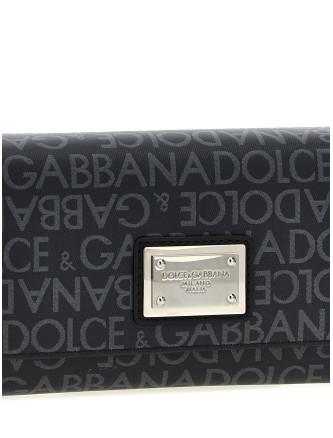 Coated jacquard crossbody bag #