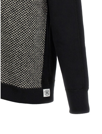 Jacquard insert hoodie #