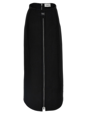 'Long Zip' skirt
