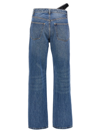 'Dip Side Lace Undie' jeans #