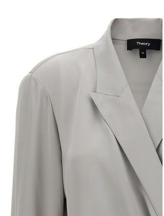 'PK Label Wrap' blouse #