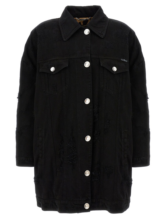 Denim long jacket #1