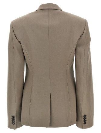 Single-breasted wool blazer #