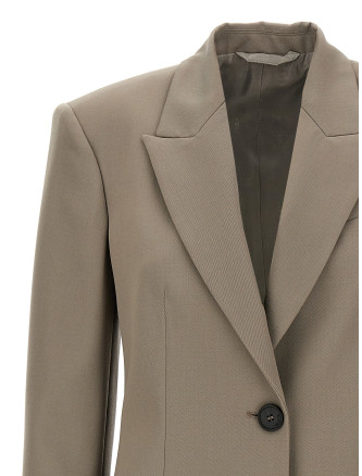 Single-breasted wool blazer #