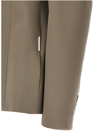 Single-breasted wool blazer #