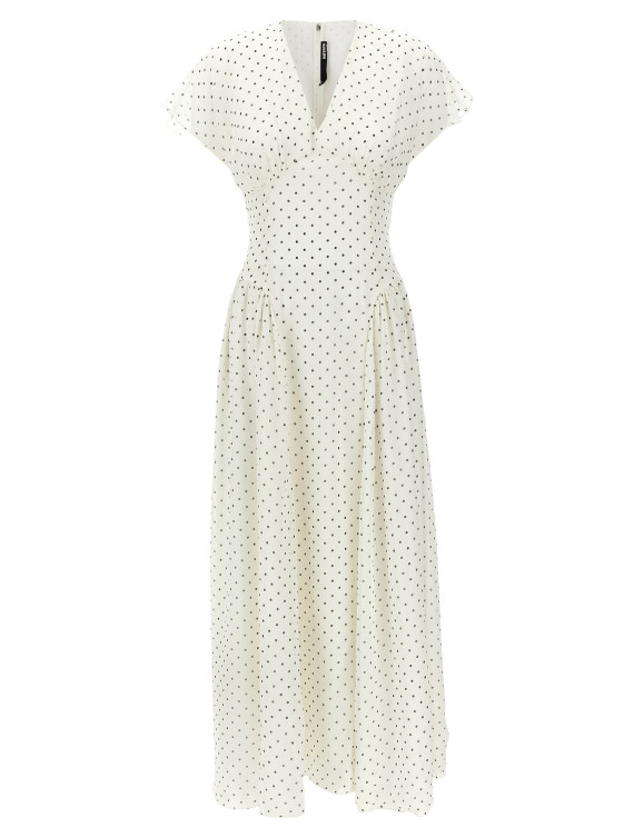 Polka dot maxi dress #1