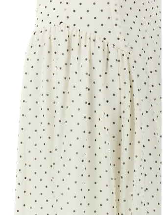Polka dot maxi dress #