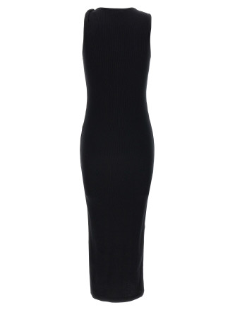 Logo ribbed dress #