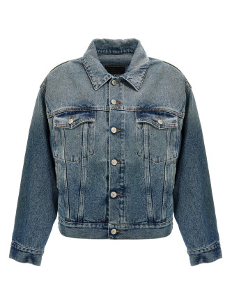 Cut-out denim jacket