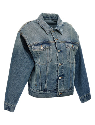 Cut-out denim jacket #