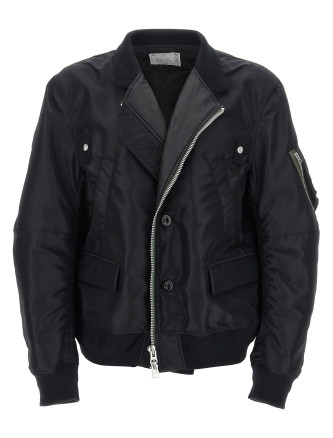 Nylon bomber jacket #