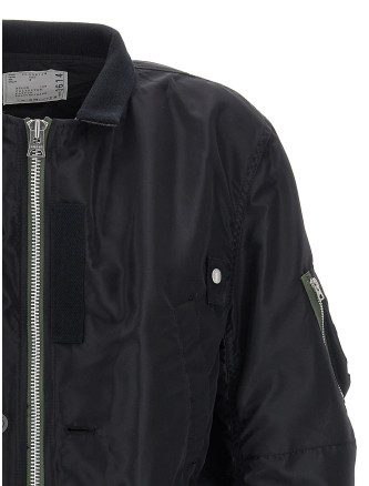 Nylon bomber jacket #