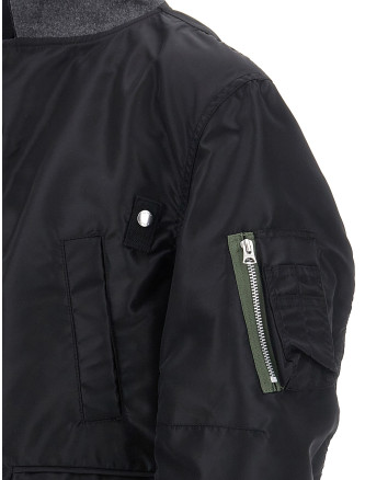 Nylon bomber jacket #