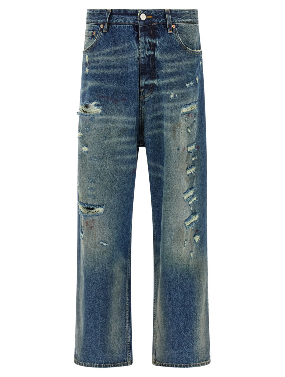 'Blue Distressed Baggy' jeans #1