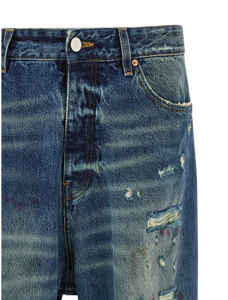 'Blue Distressed Baggy' jeans #