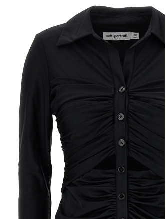 'Black Jersey Cut Out Midi' dress #