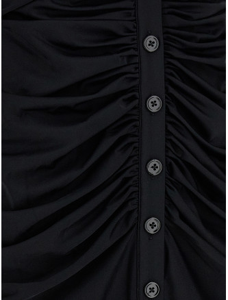 'Black Jersey Cut Out Midi' dress #