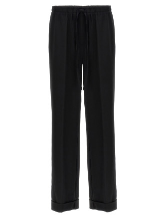 Contrast piping pants