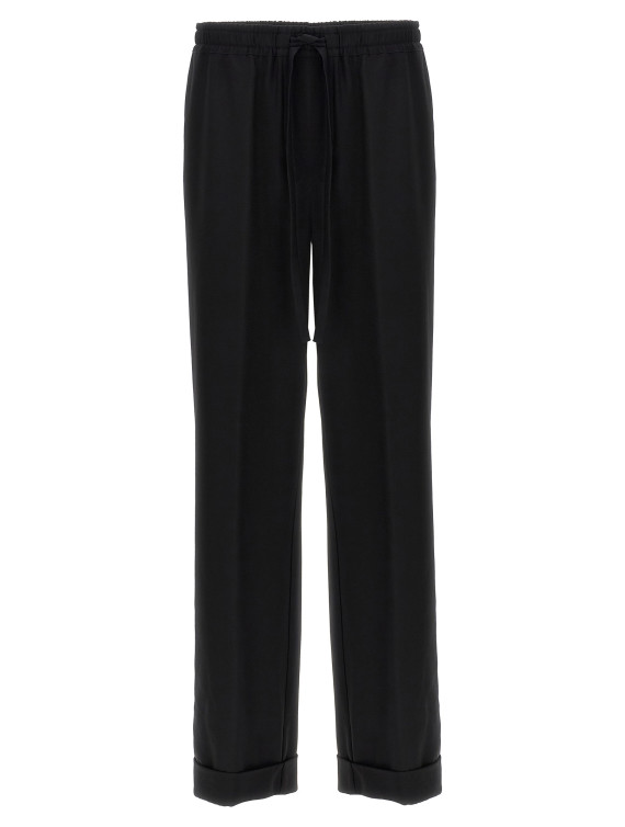 Contrast piping pants #1