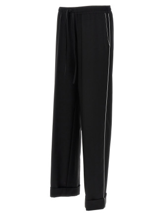 Contrast piping pants #