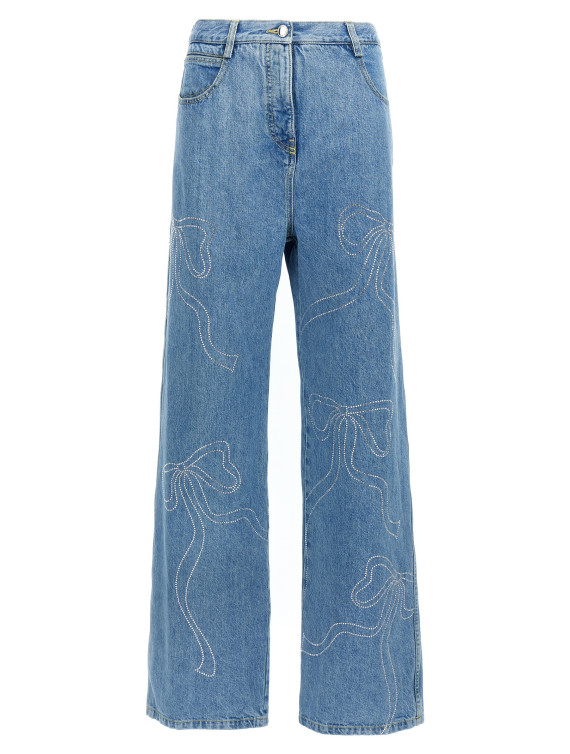 'Crystal ribbon hot fix' jeans #1