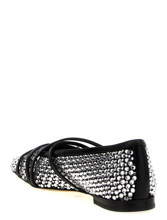'Crystal Net' ballet flats #