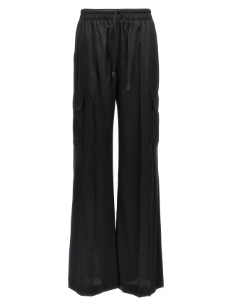 Cargo silk pants
