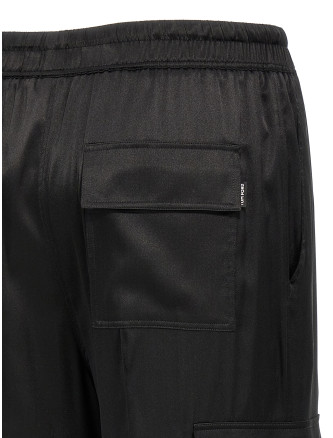 Cargo silk pants #