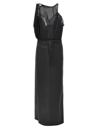 'Patched Slip' dress