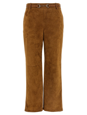 Suede pants