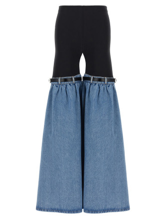 'Hybrid Denim Flare' pants