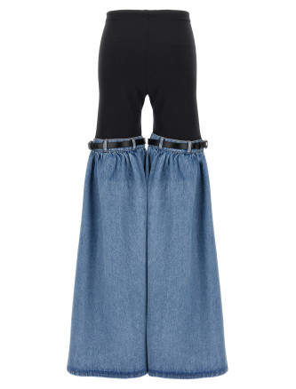 'Hybrid Denim Flare' pants #