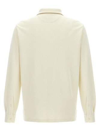 Fleece cotton polo shirt #